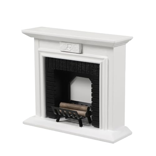 ERINGOGO Holz Mini Kamin Für Puppenhaus Maßstab 112 Miniatur Decor Brennholz Spielzeug Set von ERINGOGO