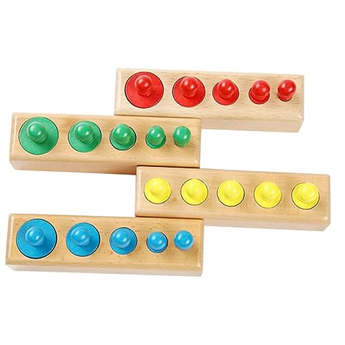 ERINGOGO 1 Satz Montessori Lernspielzeug Bunte Holzzylinder für Kleinkinder Interaktive Farberkennung und Motorikspielzeug Sicher und Langlebig Fördert Kreativität und Koordination ERINGOGO 1 Satz Montessori Lernspielzeug Bunte Holzzylinder für Kleinkinder Interaktive Farberkennung und Motorikspielzeug Sicher und Langlebig Fördert Kreativität und Koordination von ERINGOGO