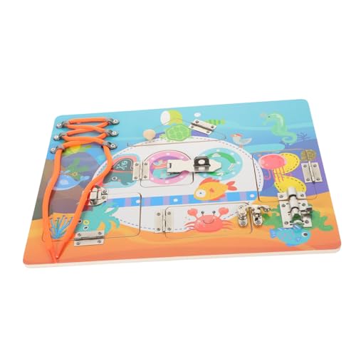 ERINGOGO 1 Satz Montessori Lernspielzeug Busy Board für Kleinkinder Multifunktionales Aktivspielzeug mit Bunten Holzmaterialien für Jungen und Ab Jahr Fördert Kreativität und Motorische ERINGOGO 1 Satz Montessori Lernspielzeug Busy Board für Kleinkinder Multifunktionales Aktivspielzeug mit Bunten Holzmaterialien für Jungen und Ab Jahr Fördert Kreativität und Motorische von ERINGOGO