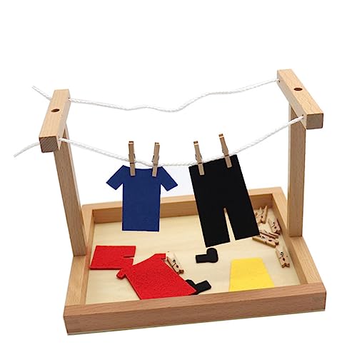 ERINGOGO 1 Satz Montessori Lernspielzeug für Bunter Holzkleiderbügel zum Hängen Fördert Frühkindliche Bildung und Kleidungsidentifikation für Geburtstagsgeschenke ERINGOGO 1 Satz Montessori Lernspielzeug für Bunter Holzkleiderbügel zum Hängen Fördert Frühkindliche Bildung und Kleidungsidentifikation für Geburtstagsgeschenke von ERINGOGO