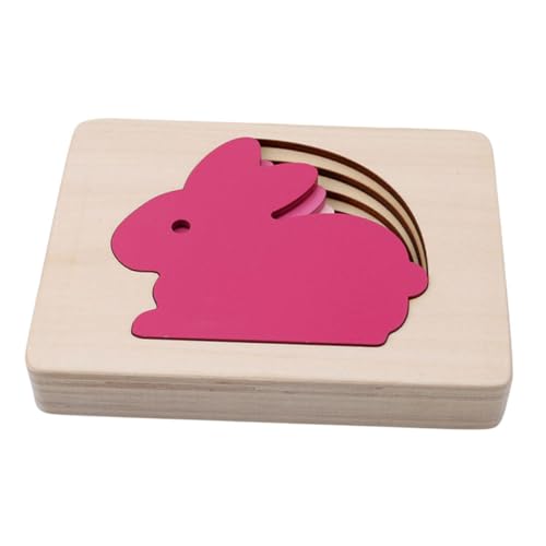 ERINGOGO 1 Satz Multi Layer Holzpuzzle für Pädagogisches Hand Augen Koordination und Kognitiven Fähigkeiten Tierdesign für Vorschulkinder und Frühes Lernen von ERINGOGO