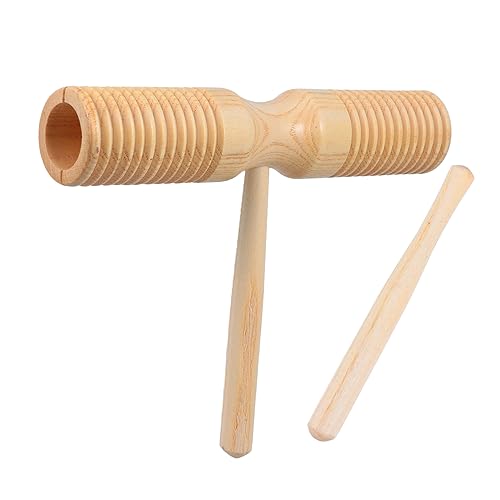ERINGOGO 1 Satz Musikspielzeug für Doppelseitige Holztrommel Pädagogisches Percussion Instrument für Frühkindliche Entwicklung für Hand Augen Koordination und Musikalische Perfektes für von ERINGOGO
