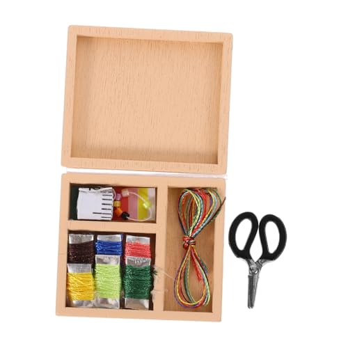 ERINGOGO 1 Satz Nadel- Und Thread -Box -Modell Puppenhaus Puppenstubenmöbel Miniatur Mach Es Mini Tiny House Accessoires Mini - Mini- Legierung Beige ERINGOGO 1 Satz Nadel- Und Thread -Box -Modell Puppenhaus Puppenstubenmöbel Miniatur Mach Es Mini Tiny House Accessoires Mini - Mini- Legierung Beige von ERINGOGO