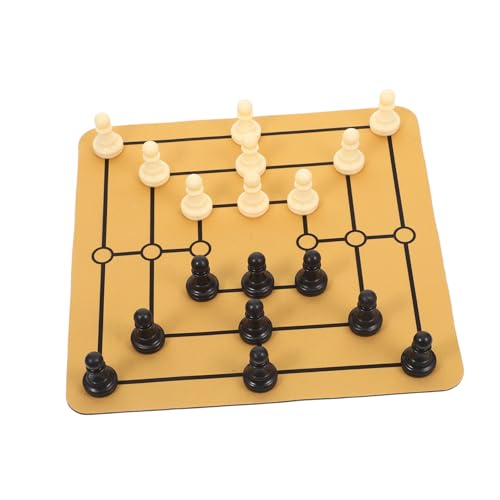 ERINGOGO Interaktive Unterhaltung: 1 Set Nine Mens Desktop Spiel Familienspaß Traditionelles Brettspiel von ERINGOGO