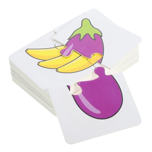 ERINGOGO 1 Satz Pairing Puzzle -Karten puzzlekleber Puzzle sortierschalen spielzeuge Obst-Gemüse-Karten Lernkarten Karten für Kleinkinder interessante Karten Kinderkarten Papier ERINGOGO 1 Satz Pairing Puzzle -Karten puzzlekleber Puzzle sortierschalen spielzeuge Obst-Gemüse-Karten Lernkarten Karten für Kleinkinder interessante Karten Kinderkarten Papier von ERINGOGO
