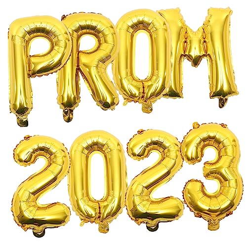 ERINGOGO Set Mit Abschlussballons 2023 Abschlussklasse 2023 Abschlussball-ballondekorationen Partyballons Aus Aluminiumfolie Für Den Abschlussball 2023 von ERINGOGO