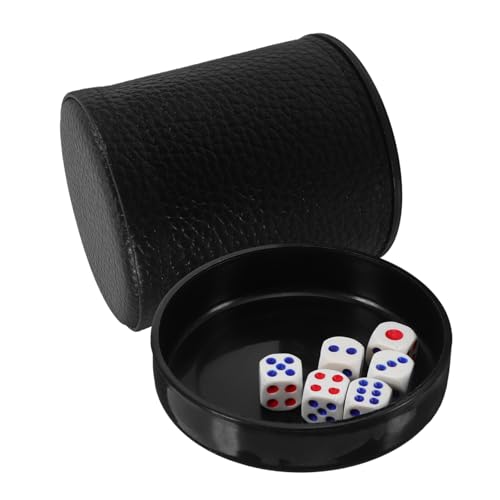 ERINGOGO 1 Satz Partyschüssel Kaffee Reisebecher Gewürzregal-Organizer Spielwürfelbecher Kaffeetasse Sauce Tassen Besteck Organizer Lustige Würfel Transportbecher Für Würfel Black von ERINGOGO