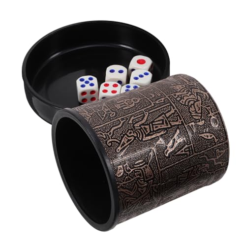 ERINGOGO 1 Satz Partyschüssel partyspiel familienspiel Spielzubehör Besteck Bar Würfelbecher Behälter für Würfelstreuer sterben ktv Spiel würfelbecher Spiel-Requisiten Brown ERINGOGO 1 Satz Partyschüssel partyspiel familienspiel Spielzubehör Besteck Bar Würfelbecher Behälter für Würfelstreuer sterben ktv Spiel würfelbecher Spiel-Requisiten Brown von ERINGOGO
