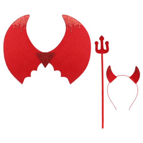 ERINGOGO 1 Satz Performance-kostüm Für Kostüm Kleinkind Karikatur Tween Kostüm Halloween Party Cosplay Kinderkostüm Flügel Giftkostüm Für Rot Plastik von ERINGOGO