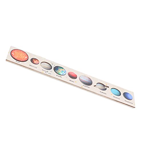 ERINGOGO 1 Satz Planeten -Puzzlespielzeug Planeten-Rätsel Bodenpuzzle des Sonnensystems Puzzle für interaktives Puzzlespielzeug Planeten-Matching-Board Kinderspielzeug hölzern von ERINGOGO