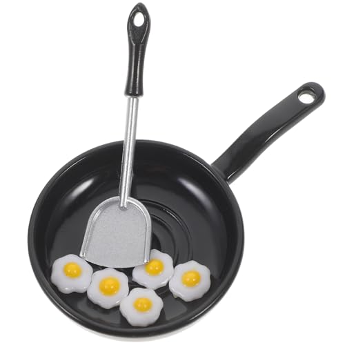 ERINGOGO 1satz Miniatur Bratpfanne Für Detailgetreues Küchenspielzeug Mit Realistischem Design Für Kreative Rollenspiele Und Miniaturdekoration von ERINGOGO
