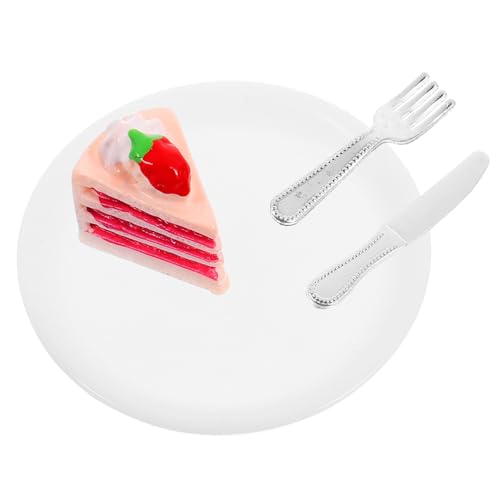 ERINGOGO 1satz Miniatur Küche Set Mit Fake Kuchen Ornamenten Spielzeug Für Zubehör Für Rollenspiele Und Teepartys von ERINGOGO