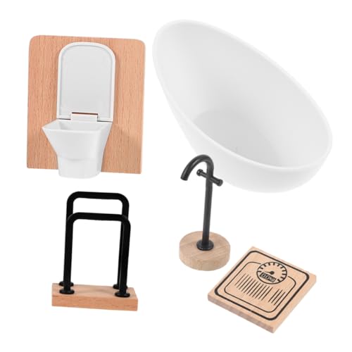 ERINGOGO 1 Satz Puppenzimmer-Badezimmerdekorationen Miniatur Möbel Bausatz puppenhaus Badezimmer puppenhaus Einrichtung Badezimmer Zubehör Puppenhaus-Badewanne Puppenhaus Toilette Holz ERINGOGO 1 Satz Puppenzimmer-Badezimmerdekorationen Miniatur Möbel Bausatz puppenhaus Badezimmer puppenhaus Einrichtung Badezimmer Zubehör Puppenhaus-Badewanne Puppenhaus Toilette Holz von ERINGOGO