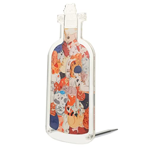 ERINGOGO 1 Satz Puzzle Drift Bottle Dekoration mit Cartoon Muster Transparentes Design für Kreative Wohnraumgestaltung für Drift Bottle Puzzle Katze ERINGOGO 1 Satz Puzzle Drift Bottle Dekoration mit Cartoon Muster Transparentes Design für Kreative Wohnraumgestaltung für Drift Bottle Puzzle Katze von ERINGOGO