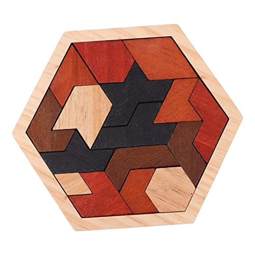 ERINGOGO 1 Satz Puzzle-bausteine Denksportaufgaben Rätsel Zum Frühen Lernen Shape-Matching-Spiel Kindergartenspiele Holzpuzzle Sechseckige Tangram-Puzzles Hochwertiges Holz ERINGOGO 1 Satz Puzzle-bausteine Denksportaufgaben Rätsel Zum Frühen Lernen Shape-Matching-Spiel Kindergartenspiele Holzpuzzle Sechseckige Tangram-Puzzles Hochwertiges Holz von ERINGOGO