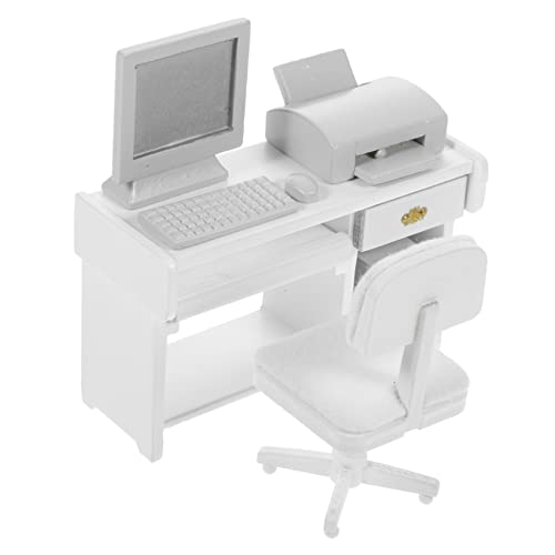 ERINGOGO 1 Satz Requisiten Für Büroszenen Mini-pc Puppenhaus-miniaturen Mini-computerspielzeug Schreibtischmodell Miniatur-büroschreibtisch Zum Basteln Mini-hausbüroschreibtisch Weiß Holz ERINGOGO 1 Satz Requisiten Für Büroszenen Mini-pc Puppenhaus-miniaturen Mini-computerspielzeug Schreibtischmodell Miniatur-büroschreibtisch Zum Basteln Mini-hausbüroschreibtisch Weiß Holz von ERINGOGO