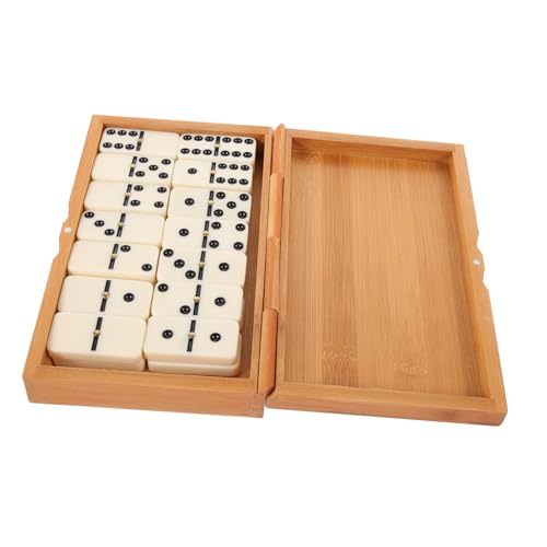 ERINGOGO 1 Satz Retro Domino Spielset Interessante Domino Blöcke im Antiken Stil Interaktives Familienspiel für Hand Augen Koordination und Kreative Aktivitäten für Gesellige Runden von ERINGOGO