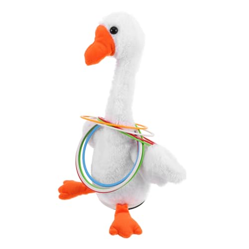 ERINGOGO 1 Satz Ring Nachmarkt Lernspielzeug für Garten Tragbare Wurfringe Ring-Wurf Gans Lustige Wurfringe-Requisiten Set mit Cartoon-Wurfringen Plüsch von ERINGOGO