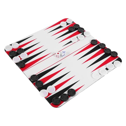 ERINGOGO 1 Satz Satz Backgammon Roadtrip-Spiel Reisespiel Tragbares Brettspiel Road Trip Brettspiel Road Trip Rucksackspiel Brettspiele Im Freien Camping -brettspiel Gummi von ERINGOGO
