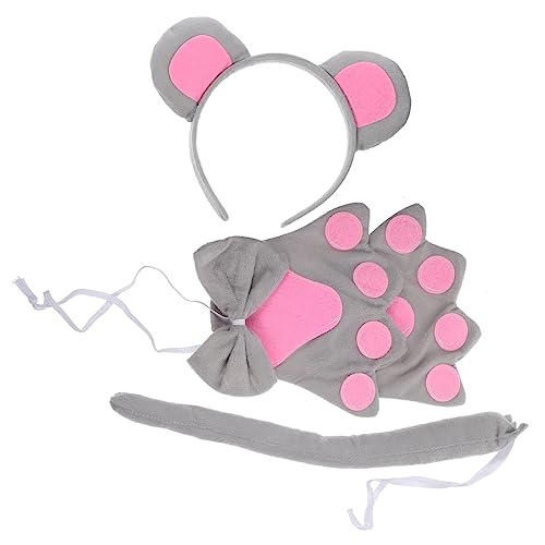 ERINGOGO 1 Satz Satz Kopfschmuck Mit Ohren Mausohr Mauskostüm Für Cosplay- -kostüm Kostümzubehör Kopfbedeckung Für Tierkostüme Tierstirnband Stoff von ERINGOGO