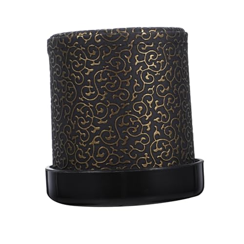ERINGOGO 1 Satz Schallgedämpfter Würfelbecher partyspiel Filzbecher mit Tasse Becherhalter fürs Auto Getränkehalter-Expander im Auto Würfelbecher für Rollenspiele Würfel Zubehör Black von ERINGOGO