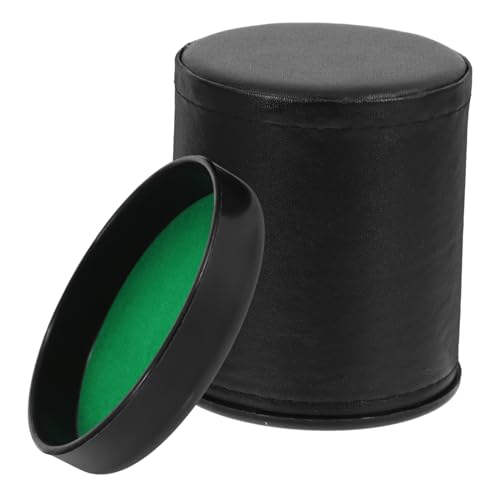 ERINGOGO 1 Satz Siebbecher Aus Geräuschlosem Leder Flasche Kaffeetasse Shaker-Tasse Leere Würfel Essenswürfel Würfelrollenbecher Tassen Schneebesen Jumbo-würfel Spender Spiel Green Plastik von ERINGOGO