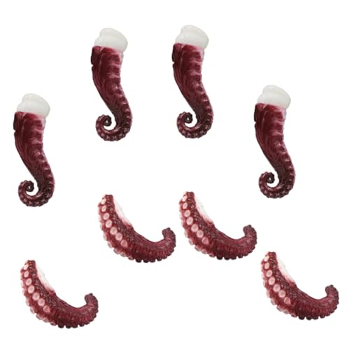 ERINGOGO 1 Satz Simulierte Tintenfischklaue Oktopus Tentakel realistische Tintenfischklauenmodelle Künstlicher Meeresfrüchte-Modelle Simulationstiermodell-Ornamente PVC rot ERINGOGO 1 Satz Simulierte Tintenfischklaue Oktopus Tentakel realistische Tintenfischklauenmodelle Künstlicher Meeresfrüchte-Modelle Simulationstiermodell-Ornamente PVC rot von ERINGOGO