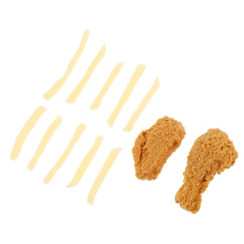 ERINGOGO PVC-künstliche-Lebensmittel--hähnchenschenkel-French-Fries-Modell-hochwertiger--ohne- -Aussehen- -Simulation von ERINGOGO