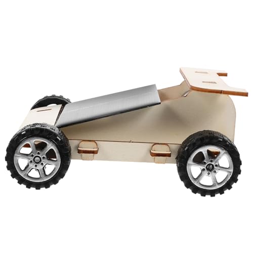 ERINGOGO 1 Satz Solarauto -Modell Kinderspielzeug Bausatz lehrreich solarbetriebenes Fahrzeug Solar- für zusammenbauen DIY-pädagogische technische Experimente Holz von ERINGOGO