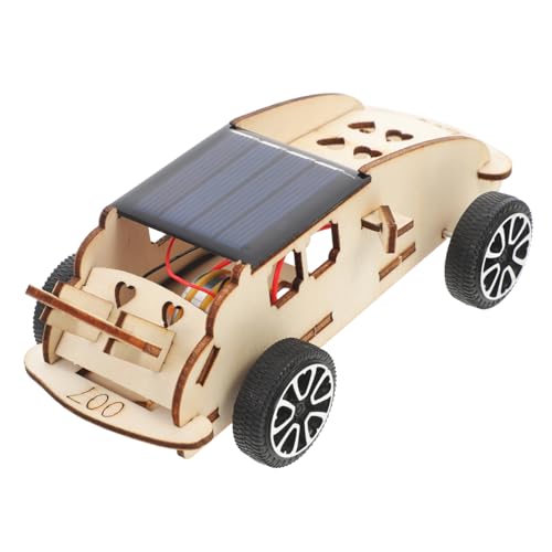 ERINGOGO 1 Satz Solarauto -Modell Spielzeuge Puzzlematte Wissenschaftliche Experimente Für Kit Für Pädagogische Experimente Solar-holzmodellbausätze Hölzern von ERINGOGO