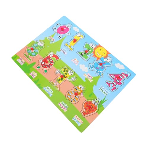ERINGOGO 1 Satz Spanisches Holzpuzzle für Kleinkinder Pädagogisches zur Formanpassung mit Farbenfrohem Design Fördert Frühkindliche Bildung und Motorische Fähigkeiten für Frühes Lernen ERINGOGO 1 Satz Spanisches Holzpuzzle für Kleinkinder Pädagogisches zur Formanpassung mit Farbenfrohem Design Fördert Frühkindliche Bildung und Motorische Fähigkeiten für Frühes Lernen von ERINGOGO