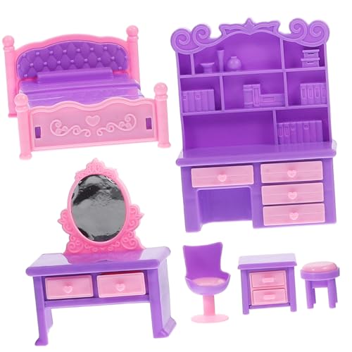 ERINGOGO 1 Satz Spielhausmöbel Miniatur-szenen-Couch-Modell Mini -hausdekoration Dekoratives Mini-Sofa Entzückendes Kleines Sofa Winzige Möbel Kleines Hauszubehör Plastik Violett von ERINGOGO