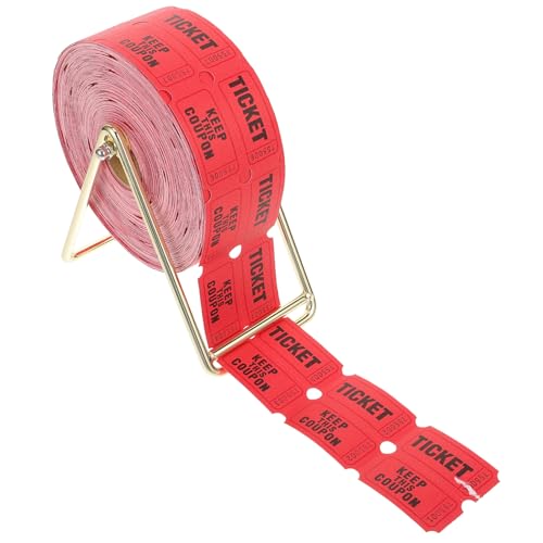ERINGOGO Tombola Losrolle Mit Halter Tombola- Und Loshalter Losrolle Für Rolle Orangefarbene Für Veranstaltungen von ERINGOGO