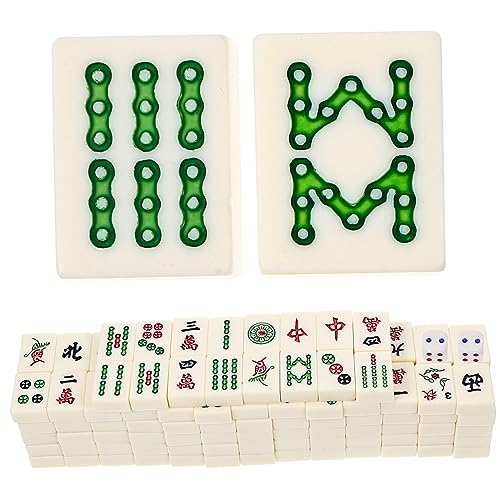 ERINGOGO 1 Satz Spielzeuge Mini-Mahjong-kit Reise-Mahjong-Spielzeug Mahjong Für Zu Hause Reise Tischspiel Mahjong Majiang Mahjong-Geschenke Kleiner Mahjong China Reisen von ERINGOGO
