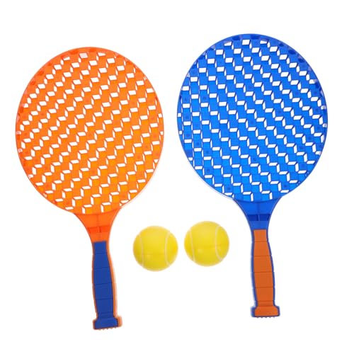 ERINGOGO 1 Satz Sportliches Badmintonspielzeug für Plastikschläger und Bälle Leicht Robust für Drinnen und Draußen Fördert Koordination und Sportliche Fähigkeiten für Spiele von ERINGOGO