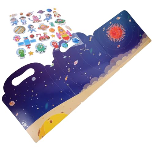 ERINGOGO 1 Satz Stickerbuch für Wiederverwendbare Aufkleber Lernspielzeug für Kleinkinder Kreativität und Vorstellungskraft Fördern mit Bunten Cartoon Motiven Einfach Abzuziehen für von ERINGOGO
