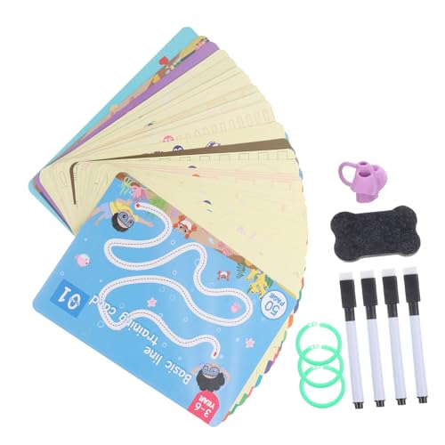ERINGOGO 1 Satz Stift Trainingskarten für Kleinkinder Lernspielzeug für Vorschulkinder zur Verbesserung der und Logischen Denkfähigkeit für Kreative Aktivitäten ERINGOGO 1 Satz Stift Trainingskarten für Kleinkinder Lernspielzeug für Vorschulkinder zur Verbesserung der und Logischen Denkfähigkeit für Kreative Aktivitäten von ERINGOGO