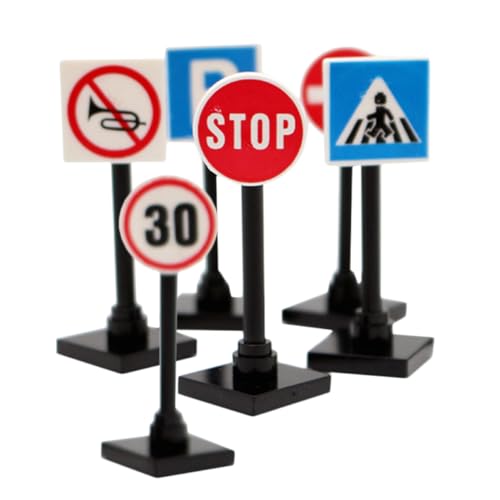 ERINGOGO 1 Set Miniatur-verkehrsschilder Abs-Material Für Jungen Und Mädchen Straßensperren-schilder-Set Für Jungen Und Mädchen ERINGOGO 1 Set Miniatur-verkehrsschilder Abs-Material Für Jungen Und Mädchen Straßensperren-schilder-Set Für Jungen Und Mädchen von ERINGOGO