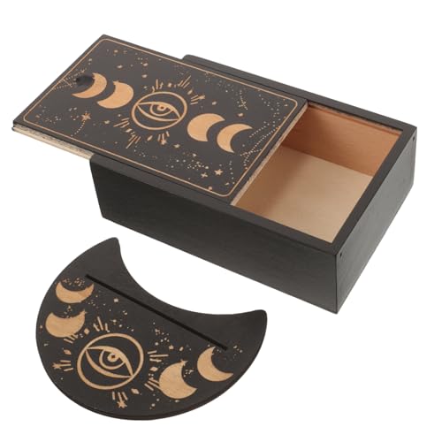 ERINGOGO 1 Satz Tarot-Karten-Box Orakel Deck Tarot-Fall Tarotkartenetui Zubehör Tarot-aufbewahrungsbehälter Tarotkartenhalter Tarotkarten-altarständer Schwarz Hölzern ERINGOGO 1 Satz Tarot-Karten-Box Orakel Deck Tarot-Fall Tarotkartenetui Zubehör Tarot-aufbewahrungsbehälter Tarotkartenhalter Tarotkarten-altarständer Schwarz Hölzern von ERINGOGO