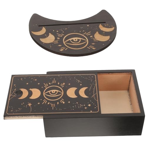 ERINGOGO 1 Satz Tarot-Karten-Box Tarotkartenkoffer Orakel Tarot-Fall Wahrsagerei Deck Zubehör Kartenhalter Weissagungswerkzeuge Schwarz Hölzern ERINGOGO 1 Satz Tarot-Karten-Box Tarotkartenkoffer Orakel Tarot-Fall Wahrsagerei Deck Zubehör Kartenhalter Weissagungswerkzeuge Schwarz Hölzern von ERINGOGO