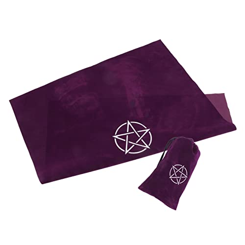 ERINGOGO 1 Satz Tarot Tischdecke für Wahrsagerei Kreative Desktop Dekoration mit Fünfzackigem Sternmuster für Tarotkarten Spiele und Spirituelle Zeremonien von ERINGOGO