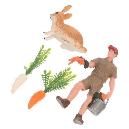 ERINGOGO 1 Satz Teiliges Simulationstier Figuren Kaninchen und Karotten Dekoration für Sandkasten und Mikrolandschaft für Kreative Szenen und Desktop Ornament ERINGOGO 1 Satz Teiliges Simulationstier Figuren Kaninchen und Karotten Dekoration für Sandkasten und Mikrolandschaft für Kreative Szenen und Desktop Ornament von ERINGOGO
