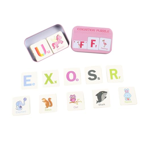 ERINGOGO 1 Satz Tierkognitives Puzzle Tiererkennungspuzzle Pädagogisches Tierpuzzle Rosa ERINGOGO 1 Satz Tierkognitives Puzzle Tiererkennungspuzzle Pädagogisches Tierpuzzle Rosa von ERINGOGO