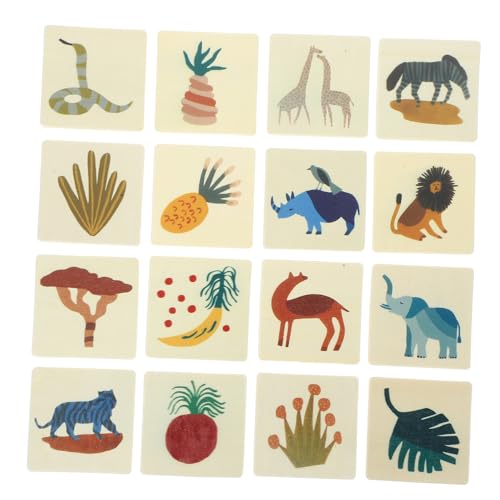 ERINGOGO Holz Kartenspiel für Kleinkinder Lernspielzeug Tiere Interaktives Gedächtnisspiel für Vorschule Kognitive Fähigkeiten Holzspielzeug für Kinder ERINGOGO Holz Kartenspiel für Kleinkinder Lernspielzeug Tiere Interaktives Gedächtnisspiel für Vorschule Kognitive Fähigkeiten Holzspielzeug für Kinder von ERINGOGO