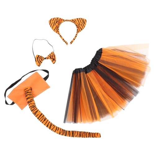 ERINGOGO 1 Satz Tiger-Stirnband Halloween Stirnband Katzenhaarreifen Stirnband Mit Leopardenkatze Kätzchen Kopfschmuck Haarband Tiger-Cosplay-kostüm Halloween Tiger-kostüm-kit Maske Plastik von ERINGOGO