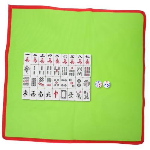 ERINGOGO 1 Satz Tragbare Mahjong -Karte Chinesisches Partyspiel Mahjongg-zubehör Außen -majiang PVC ERINGOGO 1 Satz Tragbare Mahjong -Karte Chinesisches Partyspiel Mahjongg-zubehör Außen -majiang PVC von ERINGOGO