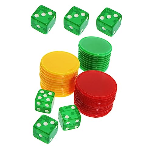 ERINGOGO 1 Satz Tragbares Dice Set mit Chips und Würfeln Lustiges Würfelspiel für Partys Reisen oder Klassenzimmer Robustes Material Einfach zu Transportieren und Vielseitig Einsetzbar ERINGOGO 1 Satz Tragbares Dice Set mit Chips und Würfeln Lustiges Würfelspiel für Partys Reisen oder Klassenzimmer Robustes Material Einfach zu Transportieren und Vielseitig Einsetzbar von ERINGOGO