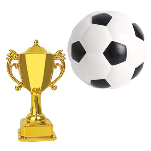 ERINGOGO Mini-fußballmodell 2 Stück Winziges Fußballdekor Für Puppenhaus von ERINGOGO