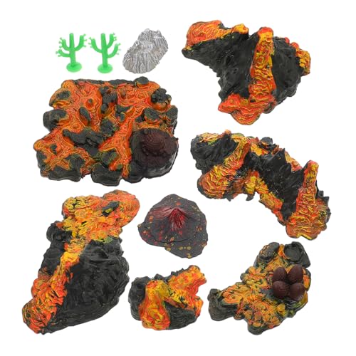 ERINGOGO Vulkan-Modell-Set PVC-Material Miniatur-Vulkan-Figuren Landschaftsdekoration Aquarium-verzierung Desktop- ERINGOGO Vulkan-Modell-Set PVC-Material Miniatur-Vulkan-Figuren Landschaftsdekoration Aquarium-verzierung Desktop- von ERINGOGO