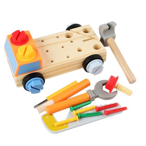 ERINGOGO Werkzeugkasten Kinder 1 Satz Werkzeugkasten Reparieren Werkzeugkoffer Werkzeugwagen Werkzeugkiste Werkzeugkästen Puppenwagen DIY Holzauto Zusammenbauen Pädagogisches DIY-montageauto Hölzern ERINGOGO Werkzeugkasten Kinder 1 Satz Werkzeugkasten Reparieren Werkzeugkoffer Werkzeugwagen Werkzeugkiste Werkzeugkästen Puppenwagen DIY Holzauto Zusammenbauen Pädagogisches DIY-montageauto Hölzern von ERINGOGO